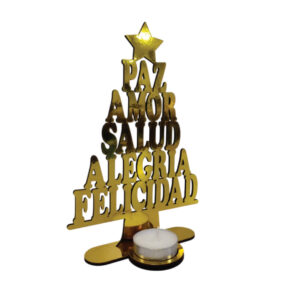 Adorno Navidad para vela