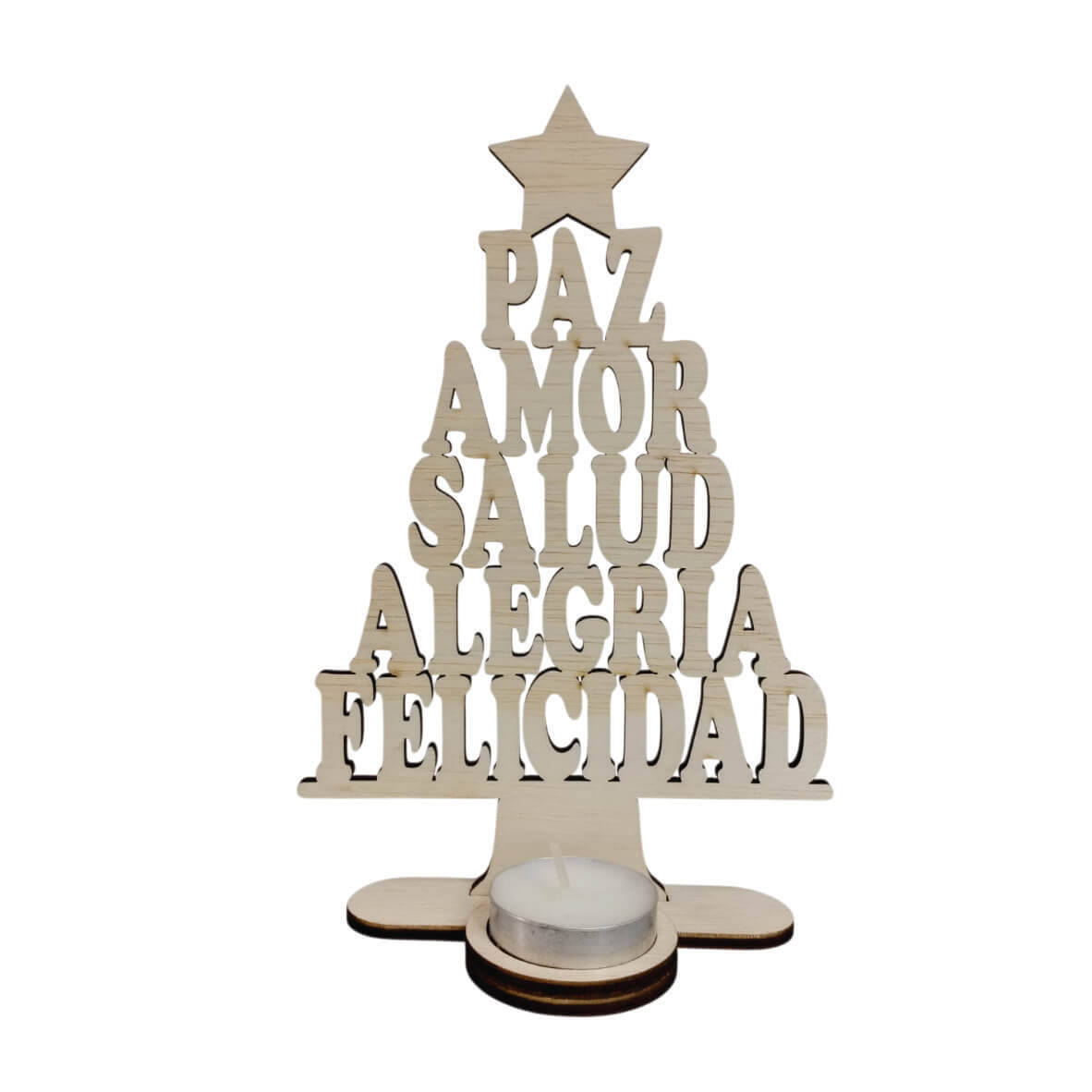 Adorno navidad para vela