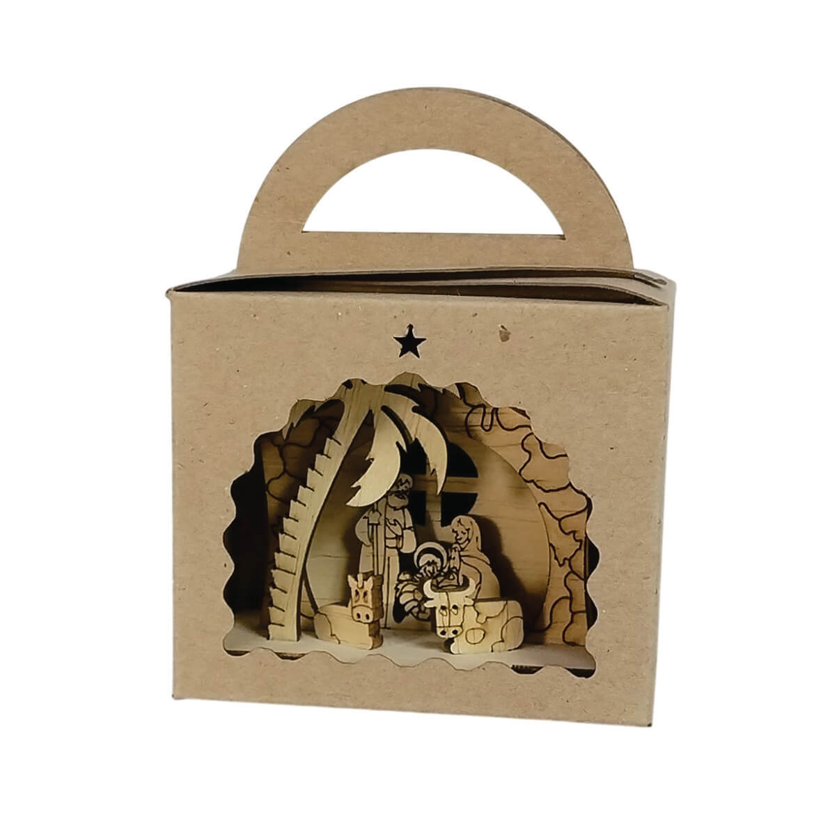 Pesebre mini madera