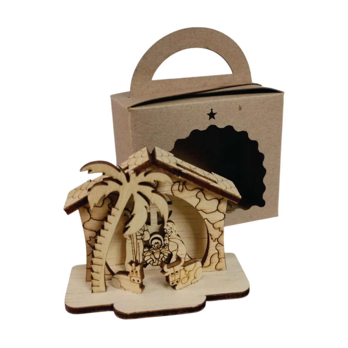Pesebre mini madera