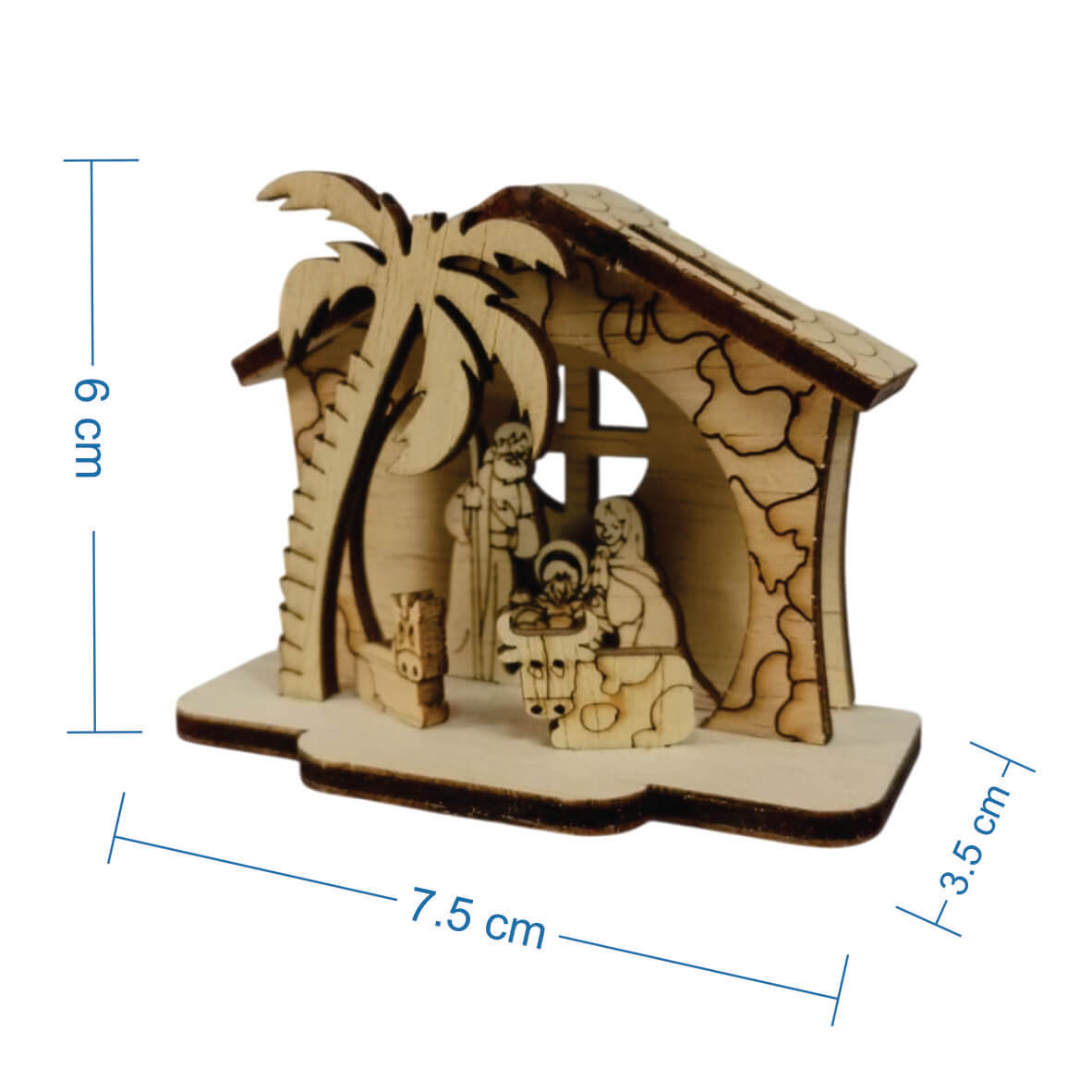 Pesebre mini madera