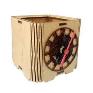 RELOJ PORTALAPICES CUBO MODELO ENGRANAJES