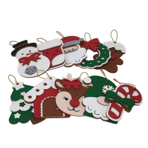 Adornos para arbol navieño para pintar x10 und