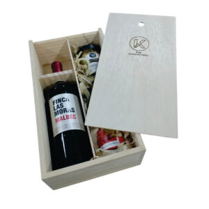 Caja para botella de vino doble