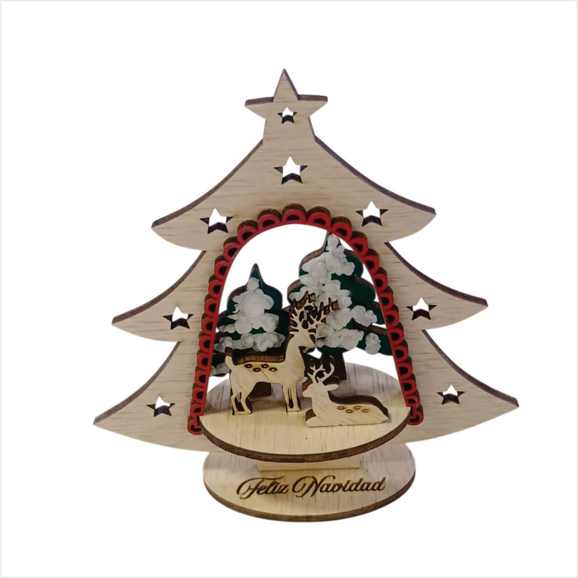 Adorno Arbol con base Bosque/Pesebre - Image 6