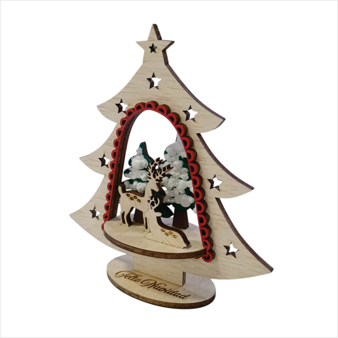 Adorno Arbol con base Bosque/Pesebre - Image 5
