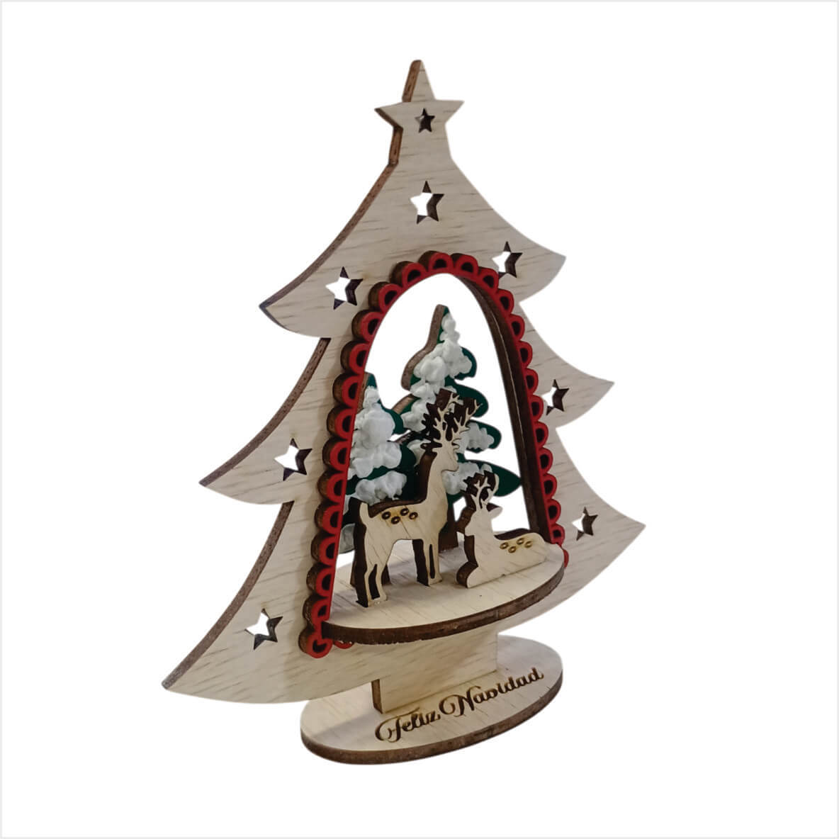 Adorno Arbol con base Bosque/Pesebre - Image 7