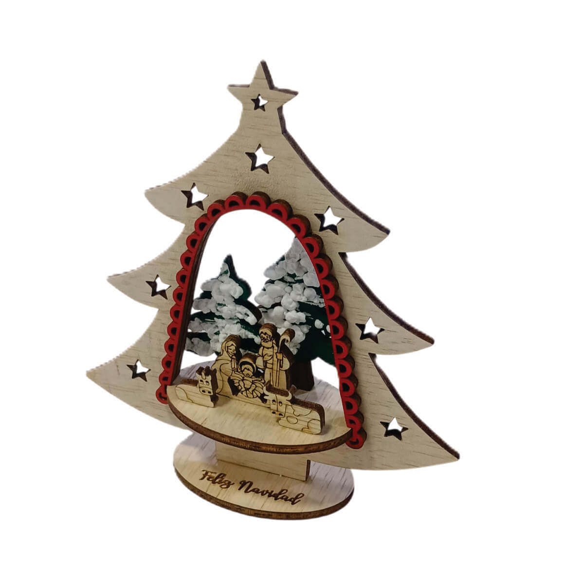 Adorno Arbol con base Bosque/Pesebre - Image 4