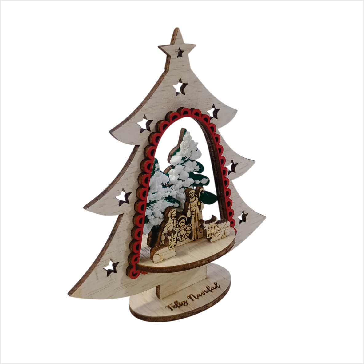 Adorno Arbol con base Bosque/Pesebre - Image 3