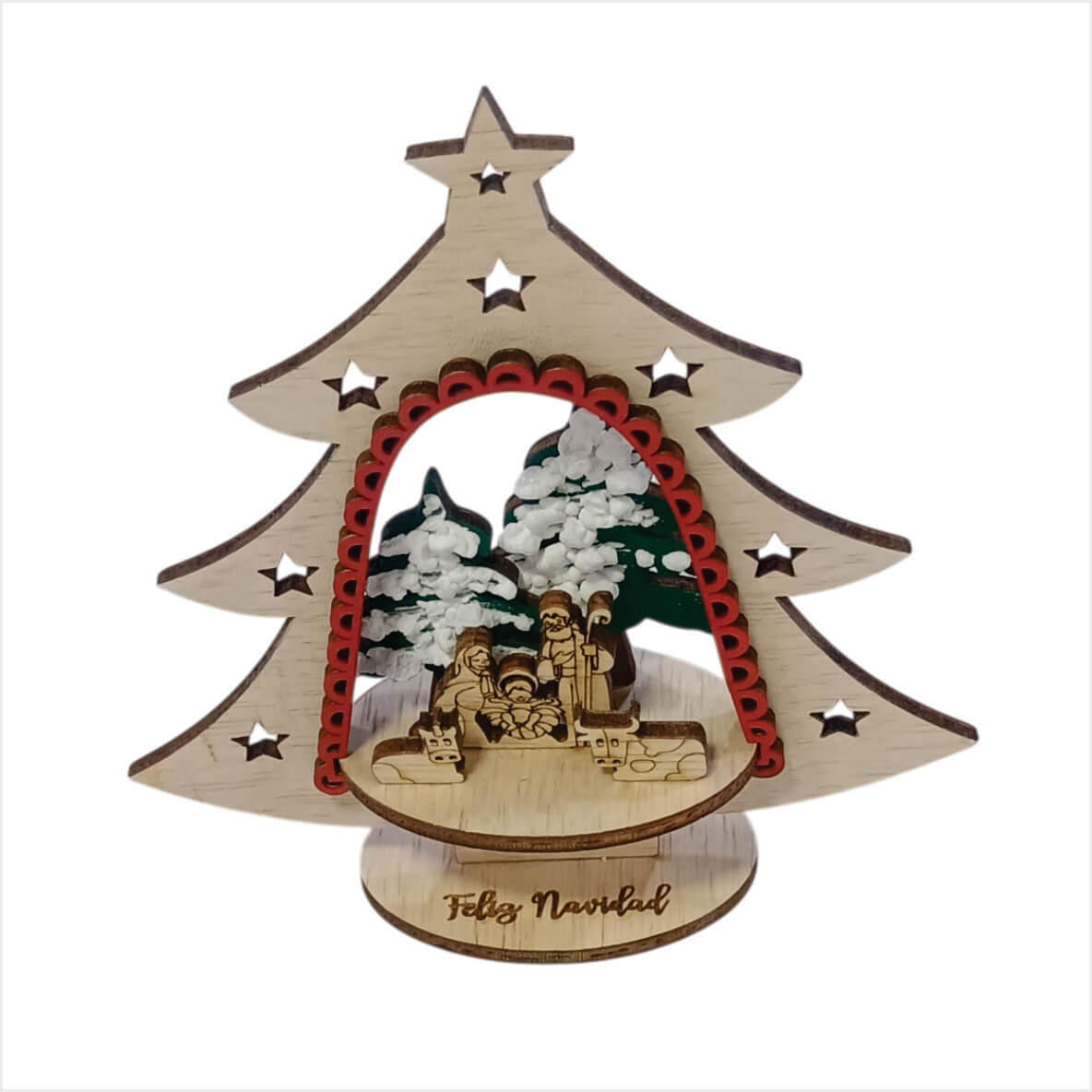 Adorno Arbol con base Bosque/Pesebre - Image 2