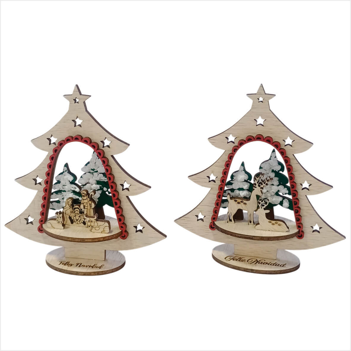Adorno Arbol con base Bosque/Pesebre - Image 9
