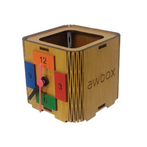 RELOJ PORTALAPICES CUBO MODELO COLORES