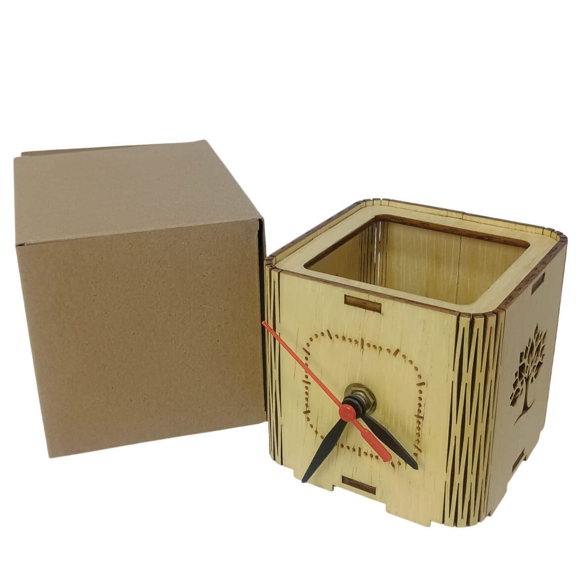 RELOJ PORTALAPICES CUBO MODELO ECOLOGICO - Image 3