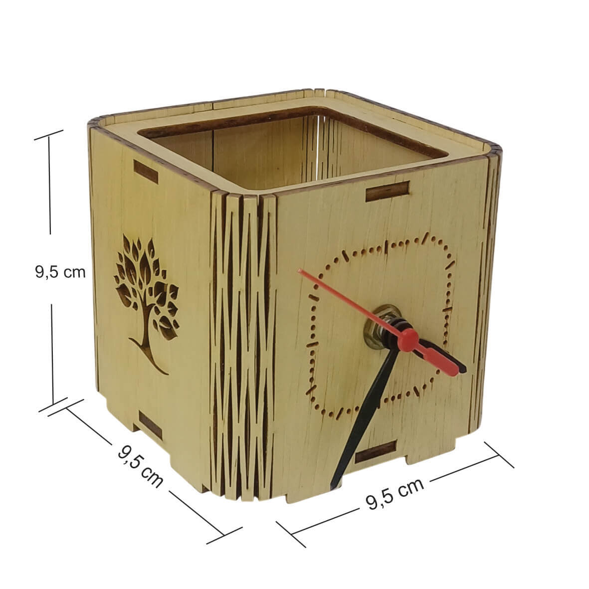 RELOJ PORTALAPICES CUBO MODELO ECOLOGICO - Image 4
