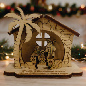 Pesebre en madera mini portal