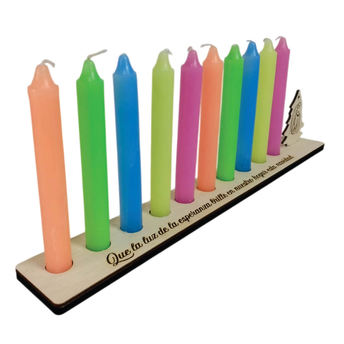 Portavelas Rectangular con pesebre